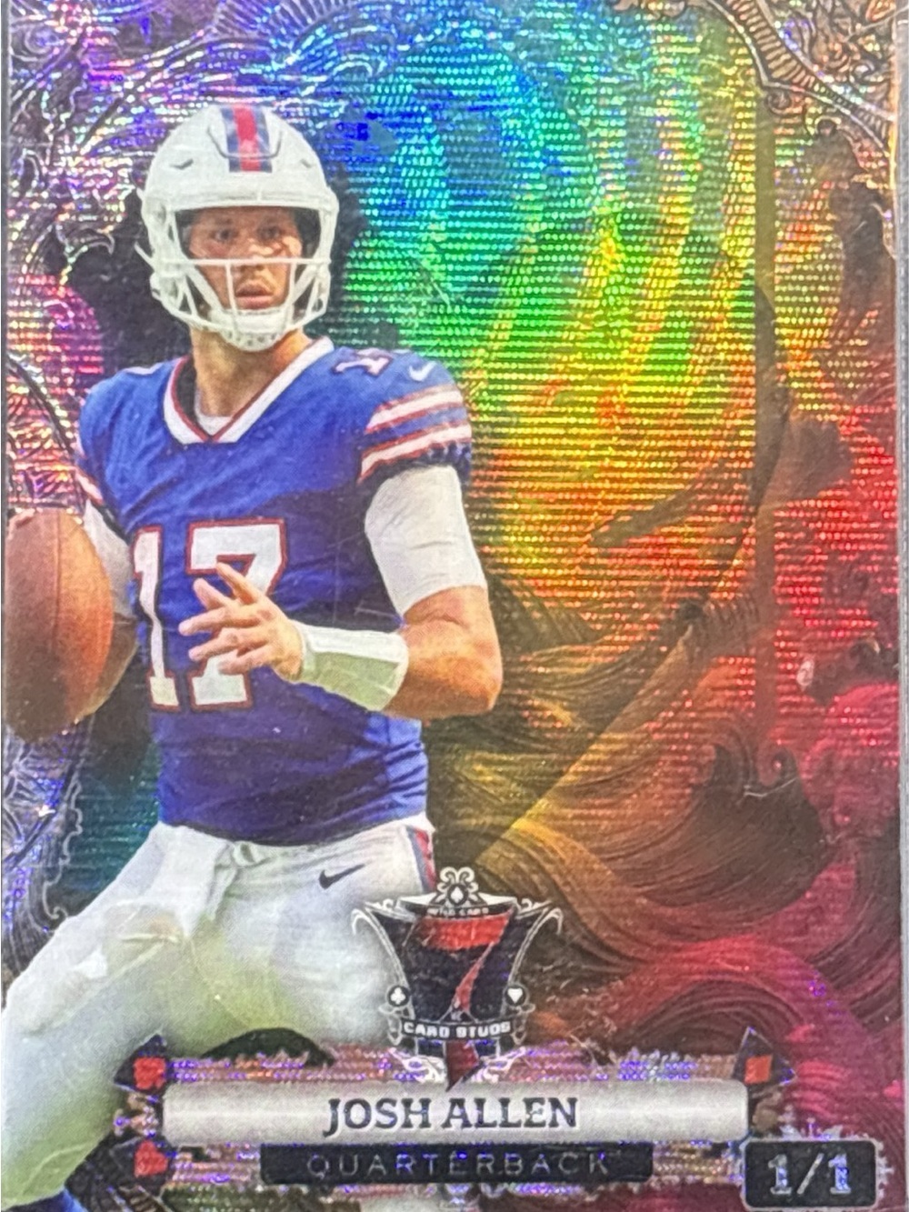 Wild Card Josh Allen Football Trading Card LE 1/1